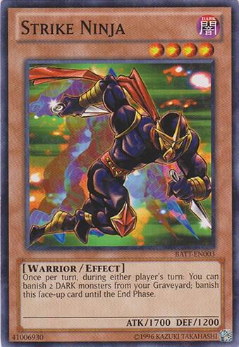 Strike Ninja (Starfoil) BATT-EN003 card from Battle Pack Tournament Prize Cards
