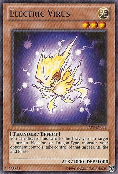 Electric Virus (Starfoil) BATT-EN005 card from Battle Pack Tournament Prize Cards