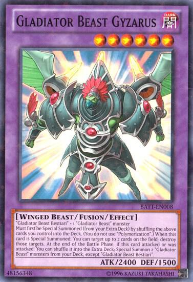 Gladiator Beast Gyzarus (Starfoil) BATT-EN008 card from Battle Pack Tournament Prize Cards