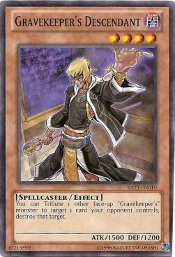 Gravekeeper's Descendant (Starfoil) BATT-EN010 card from Battle Pack Tournament Prize Cards