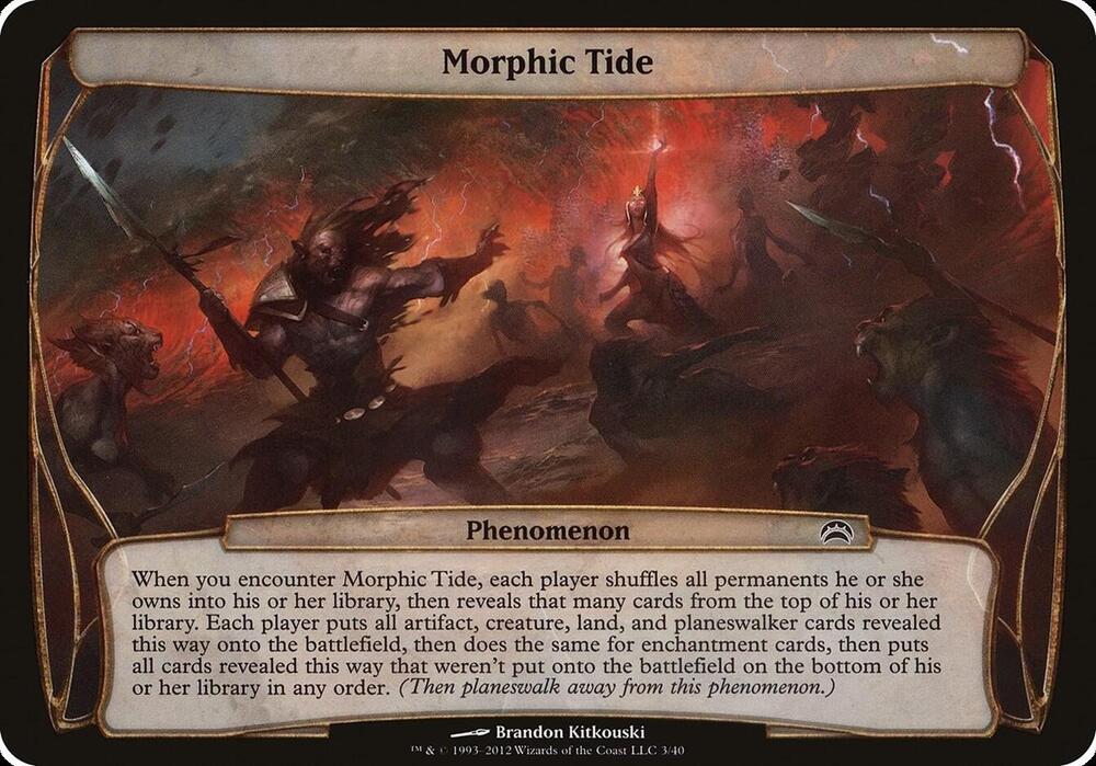 Morphic Tide (Planechase 2012) 3 card from Oversize Cards