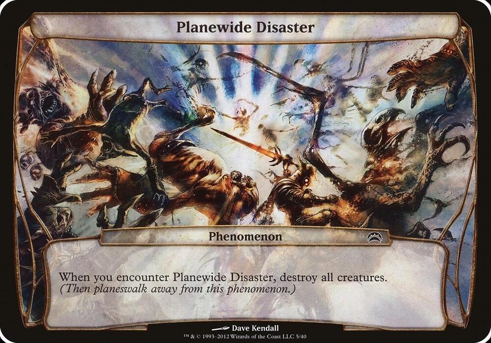 Planewide Disaster (Planechase 2012) 5 card from Oversize Cards