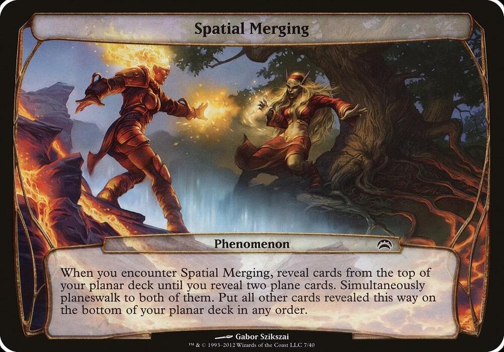 Spatial Merging (Planechase 2012) 7 card from Oversize Cards