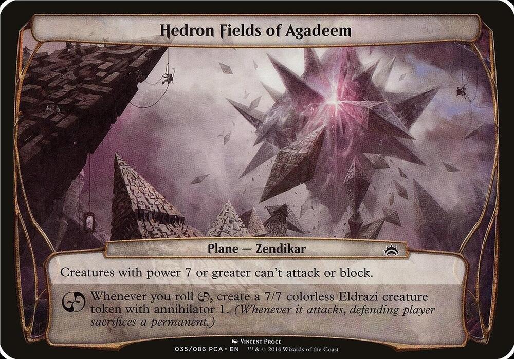 Hedron Fields of Agadeem (Planechase Anthology) card from Oversize Cards