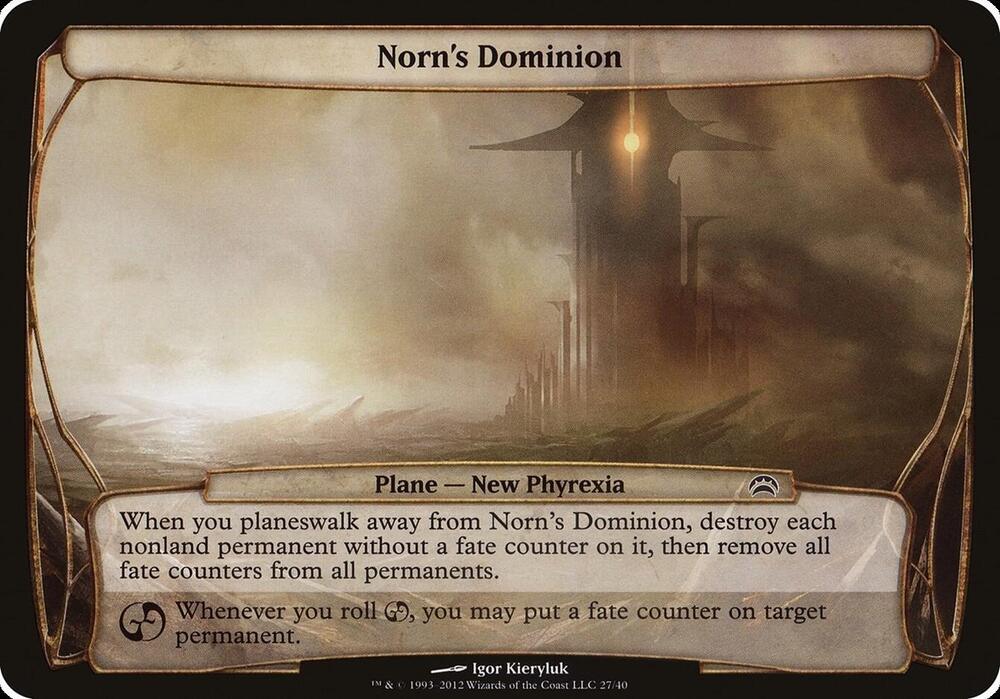 Norn's Dominion (Planechase 2012) 27 card from Oversize Cards