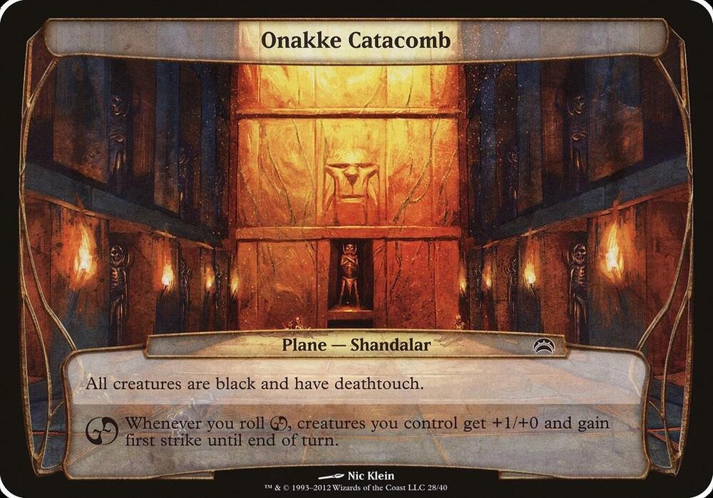 Onakke Catacomb (Planechase 2012) 28 card from Oversize Cards