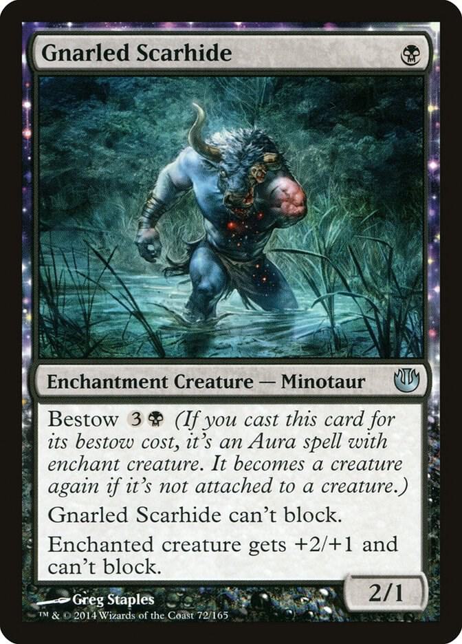 Gnarled Scarhide 72 card from Journey Into Nyx