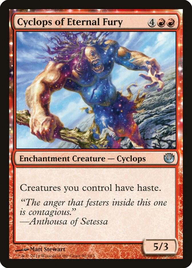 Cyclops of Eternal Fury 92 card from Journey Into Nyx