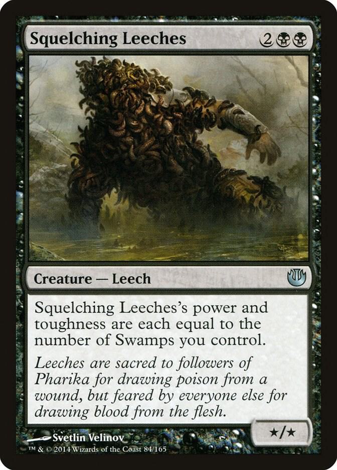 Squelching Leeches 84 card from Journey Into Nyx