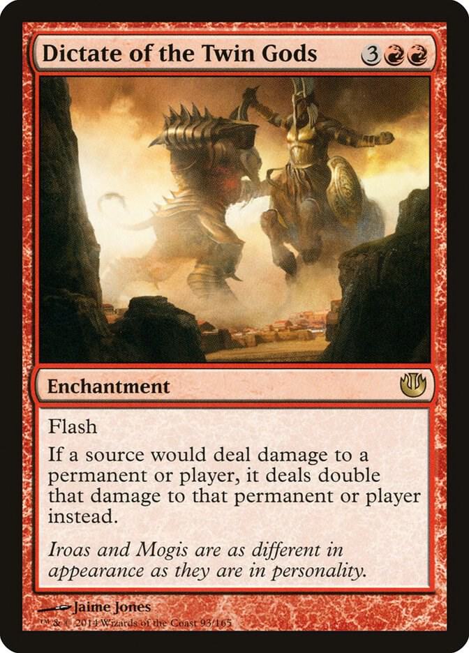 Dictate of the Twin Gods 93 card from Journey Into Nyx