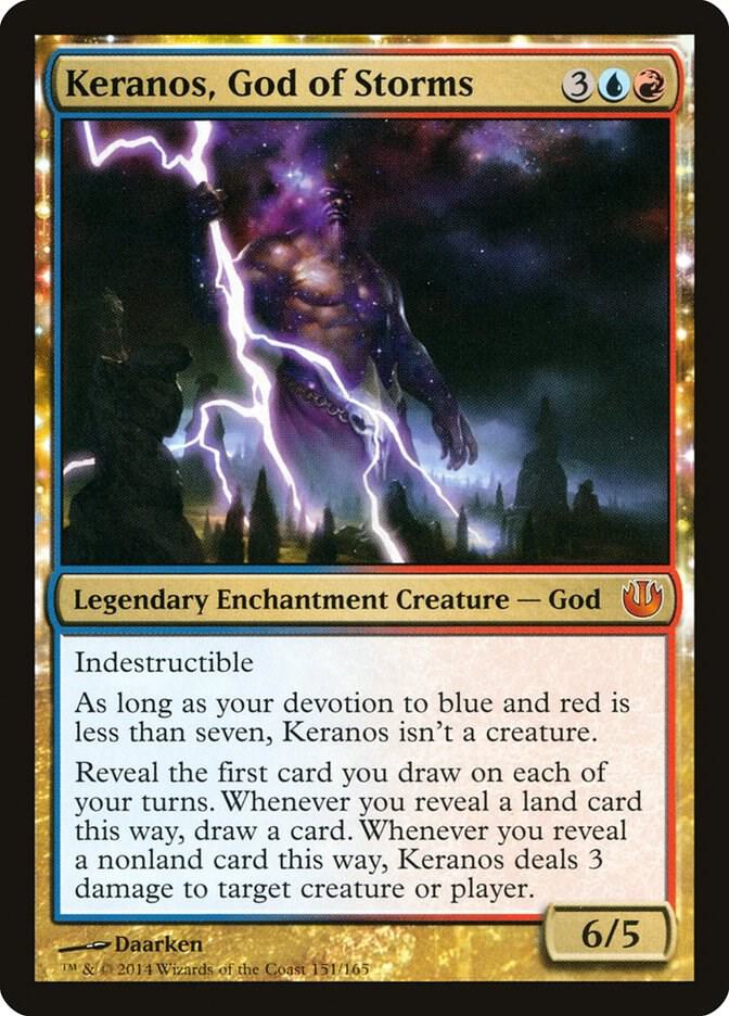 Keranos, God of Storms 151 card from Journey Into Nyx