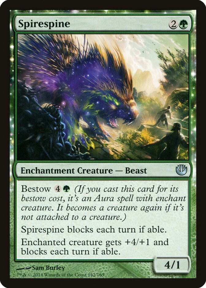 Spirespine 142 card from Journey Into Nyx