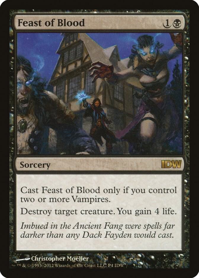 Feast of Blood (IDW Comics 2012) P4 card from Media Promos