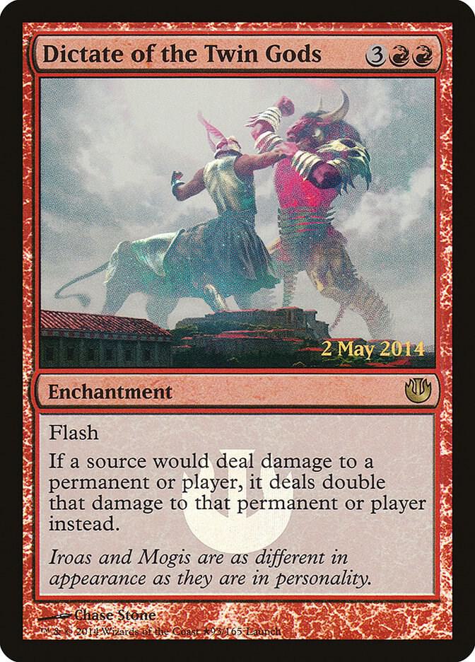 Dictate of the Twin Gods 93 card from Launch Party & Release Event Promos