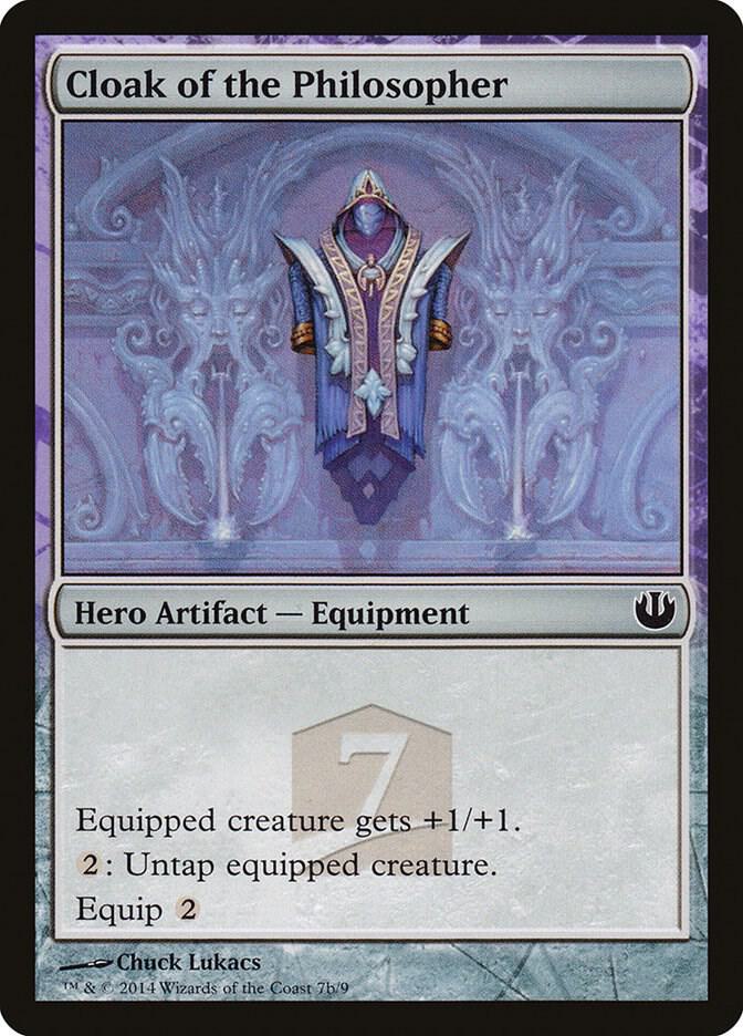 Cloak of the Philosopher 7b card from Hero's Path Promos