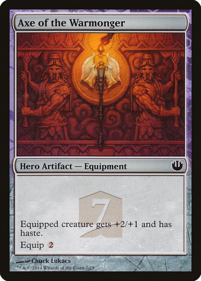 Axe of the Warmonger 7d card from Hero's Path Promos