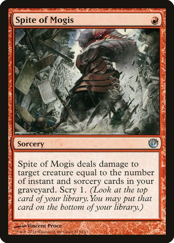 Spite of Mogis 113 card from Journey Into Nyx