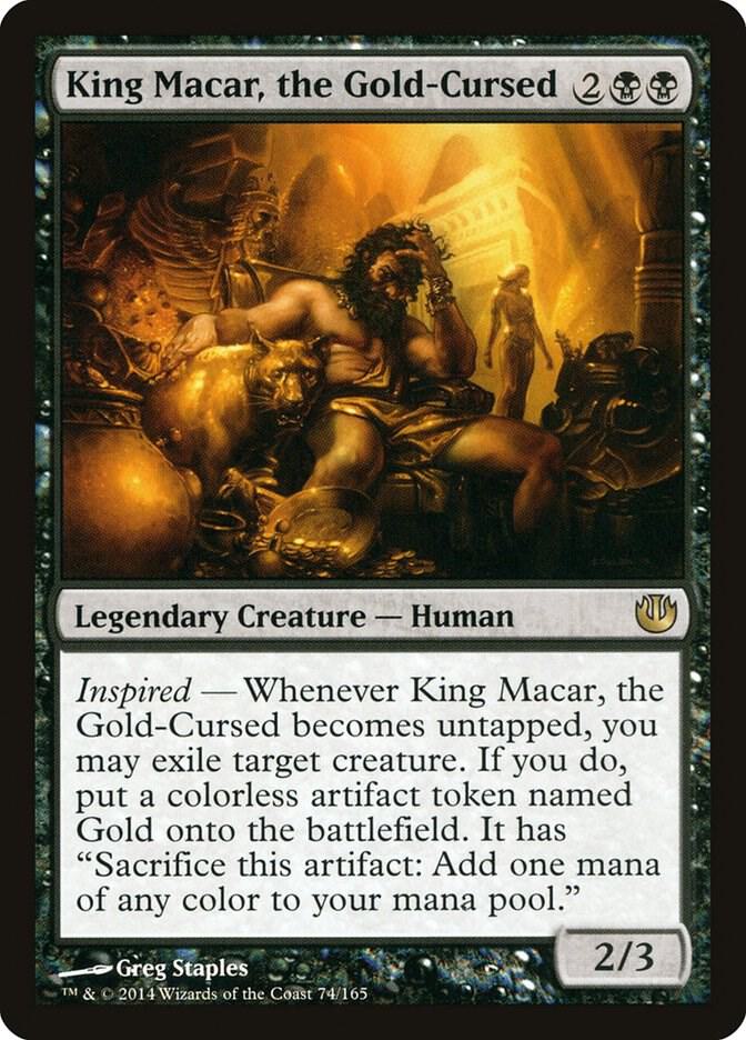 King Macar, the Gold-Cursed 74 card from Journey Into Nyx