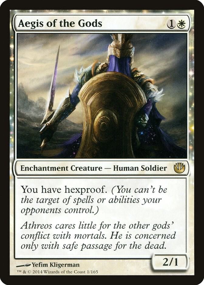Aegis of the Gods 1 card from Journey Into Nyx