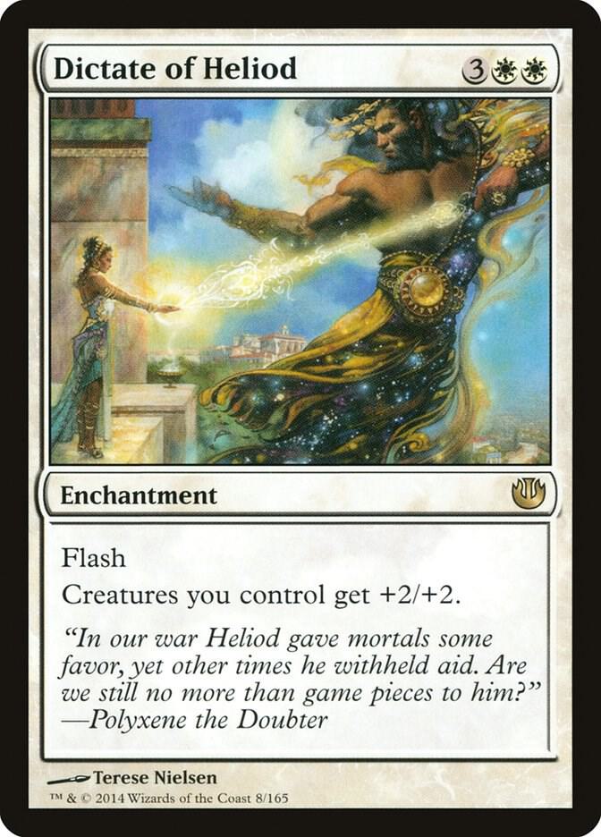 Dictate of Heliod 8 card from Journey Into Nyx