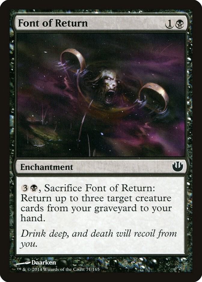 Font of Return 71 card from Journey Into Nyx