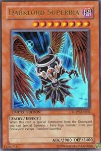 Darklord Superbia YCSW-EN002 card from Yu-Gi-Oh! Championship Series Prize Cards