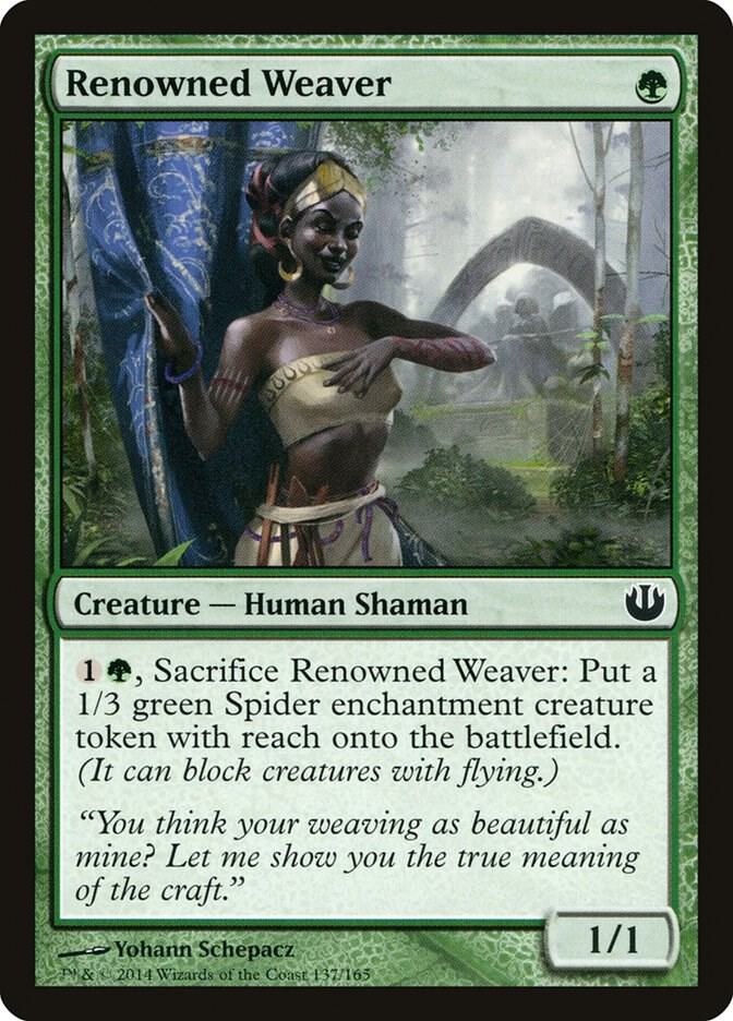 Renowned Weaver 137 card from Journey Into Nyx