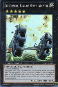 Digvorzhak, King of Heavy Industry YCSW-EN005 card from Yu-Gi-Oh! Championship Series Prize Cards