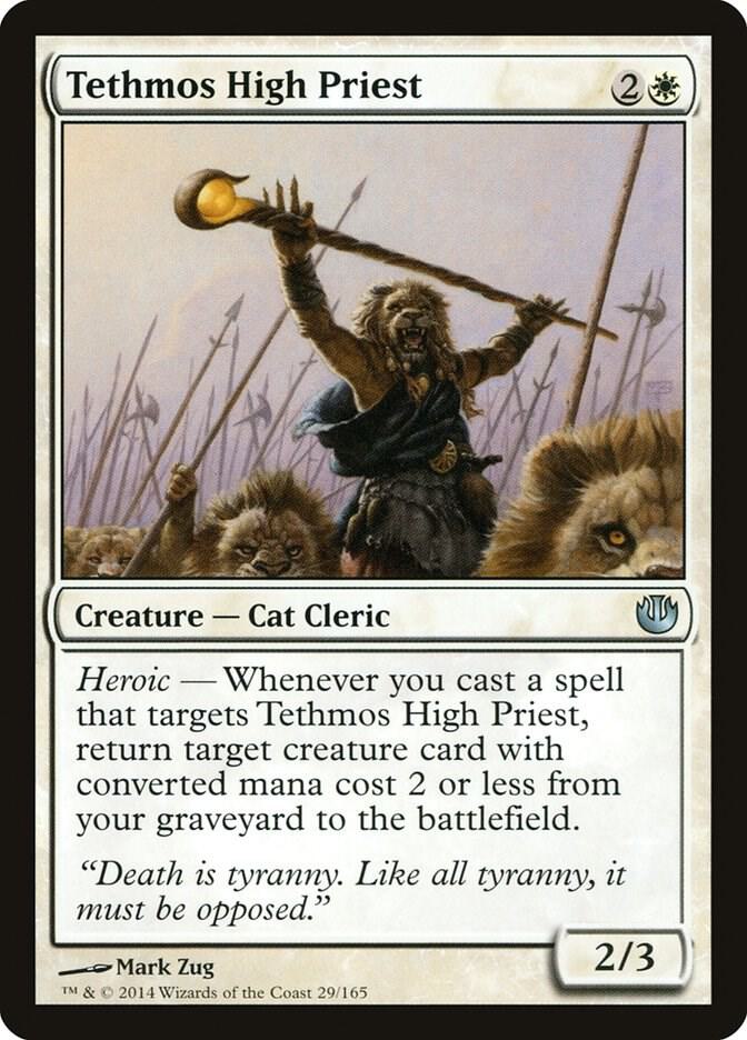 Tethmos High Priest 29 card from Journey Into Nyx