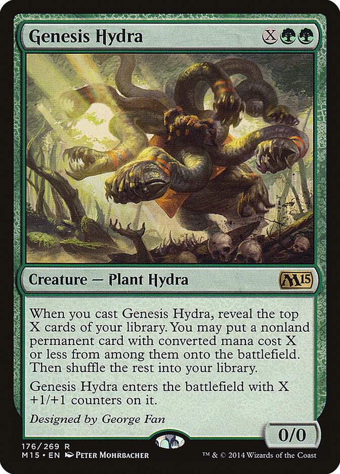 Genesis Hydra 176 card from Magic 2015 (M15)