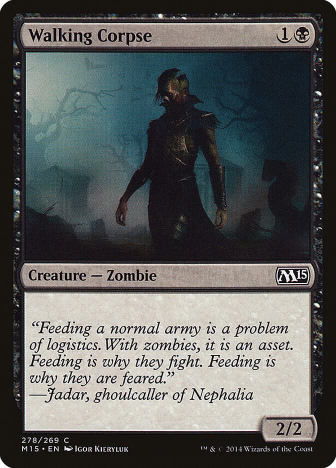 Walking Corpse 278 card from Magic 2015 (M15)