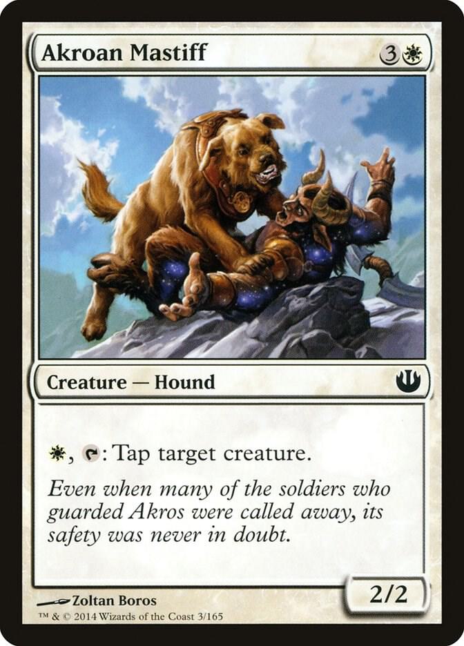 Akroan Mastiff 3 card from Journey Into Nyx