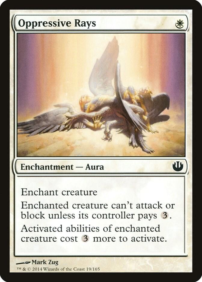 Oppressive Rays 19 card from Journey Into Nyx