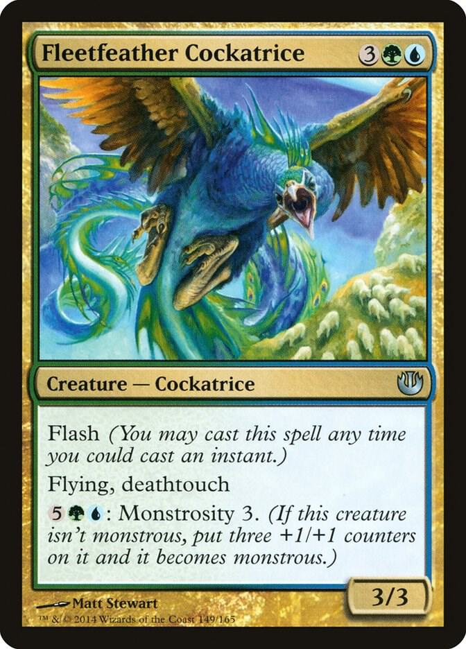 Fleetfeather Cockatrice 149 card from Journey Into Nyx
