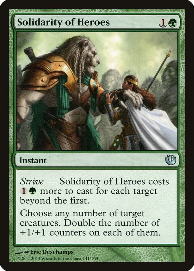 Solidarity of Heroes 141 card from Journey Into Nyx