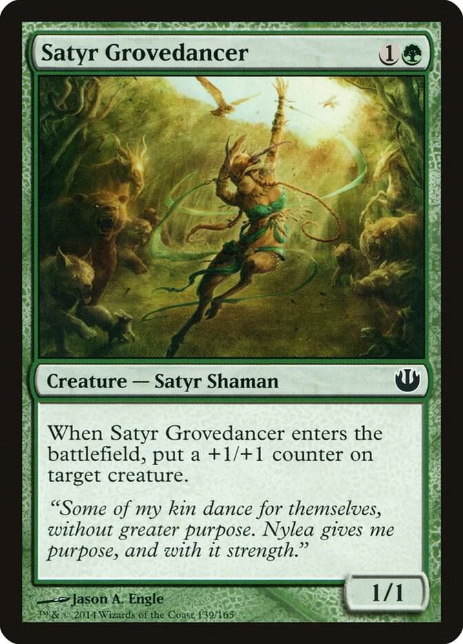 Satyr Grovedancer 139 card from Journey Into Nyx