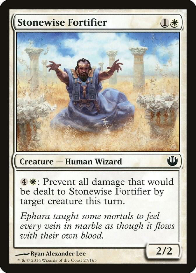 Stonewise Fortifier 27 card from Journey Into Nyx