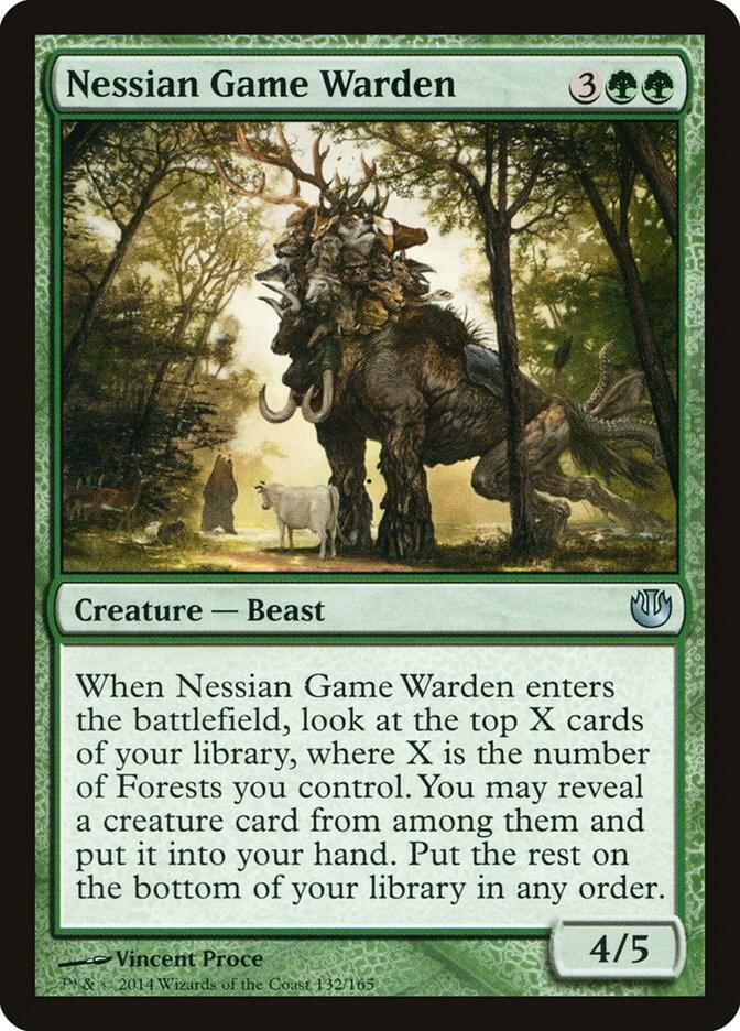 Nessian Game Warden 132 card from Journey Into Nyx