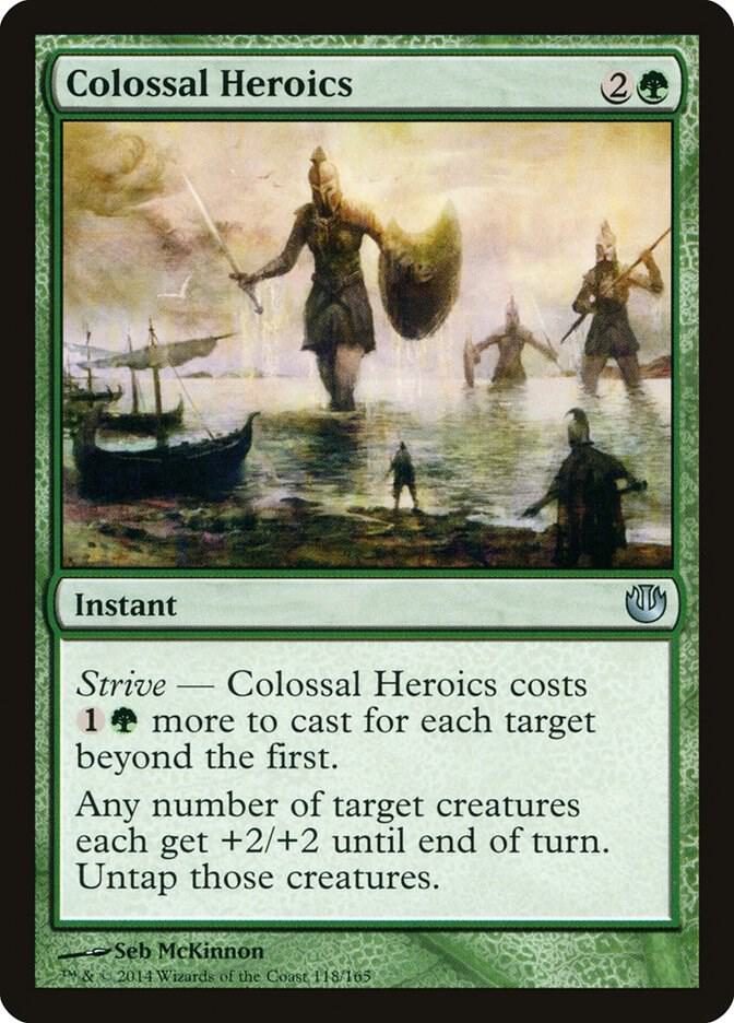 Colossal Heroics 118 card from Journey Into Nyx