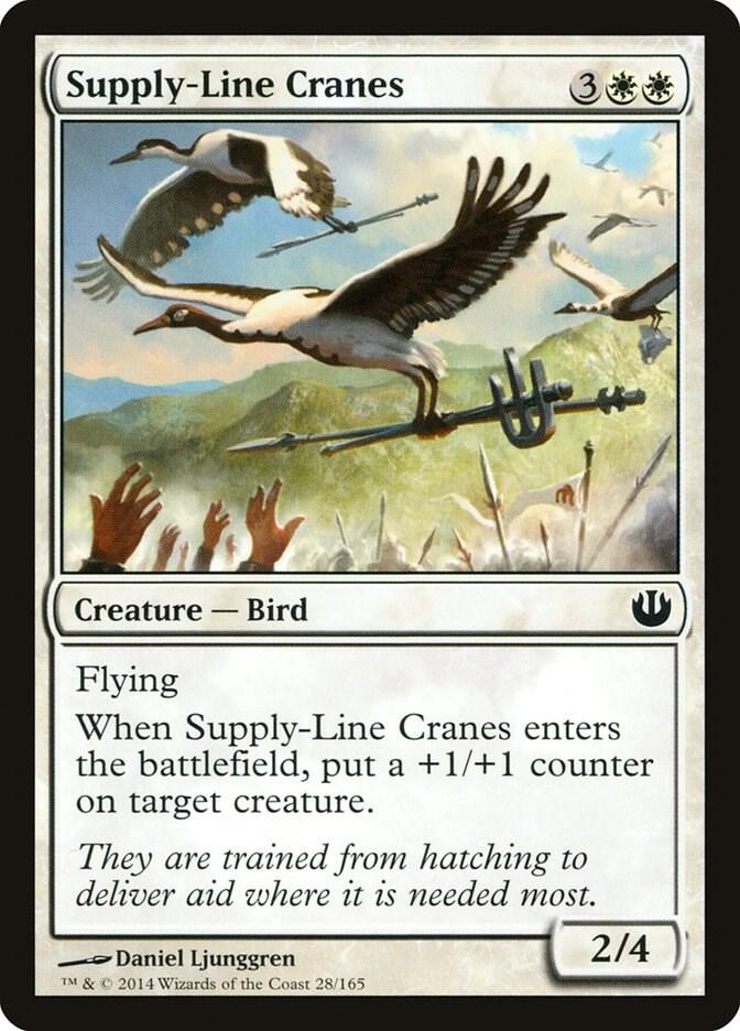Supply-Line Cranes 28 card from Journey Into Nyx