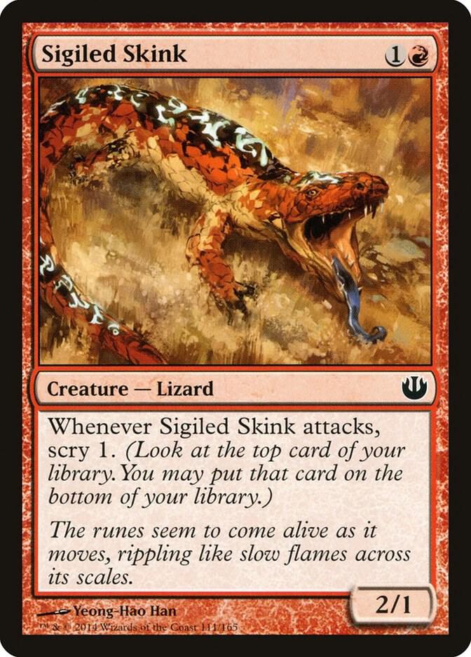 Sigiled Skink 111 card from Journey Into Nyx