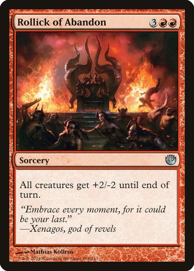 Rollick of Abandon 108 card from Journey Into Nyx