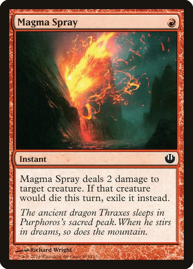 Magma Spray 103 card from Journey Into Nyx