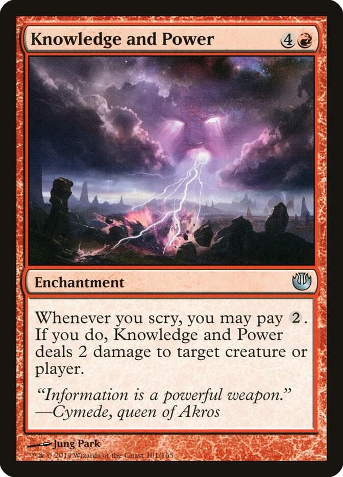 Knowledge and Power 101 card from Journey Into Nyx