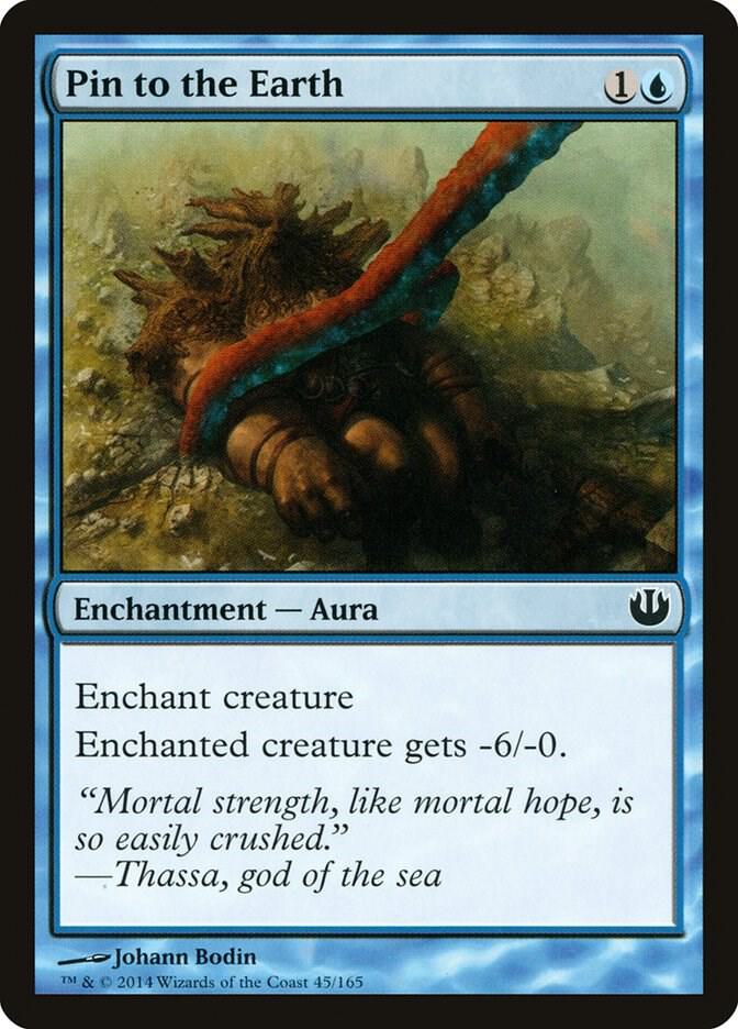 Pin to the Earth 45 card from Journey Into Nyx