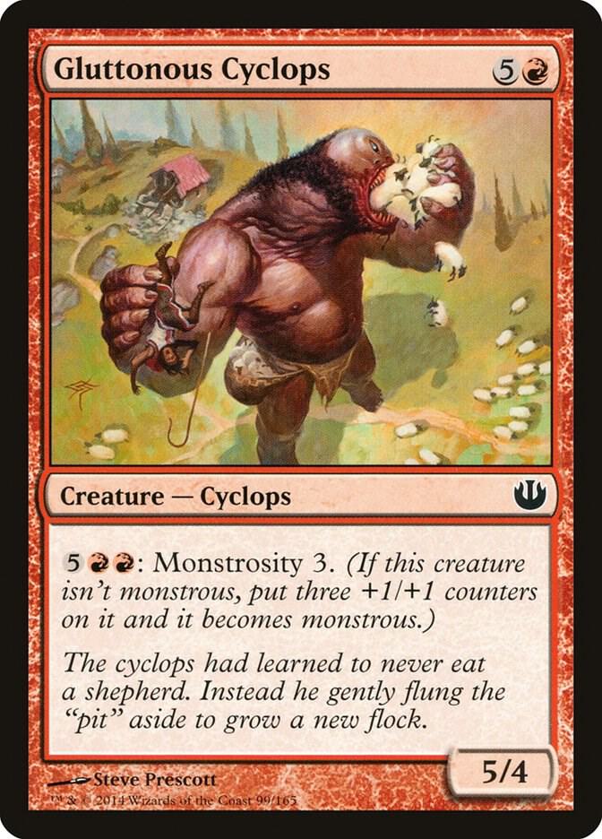 Gluttonous Cyclops 99 card from Journey Into Nyx