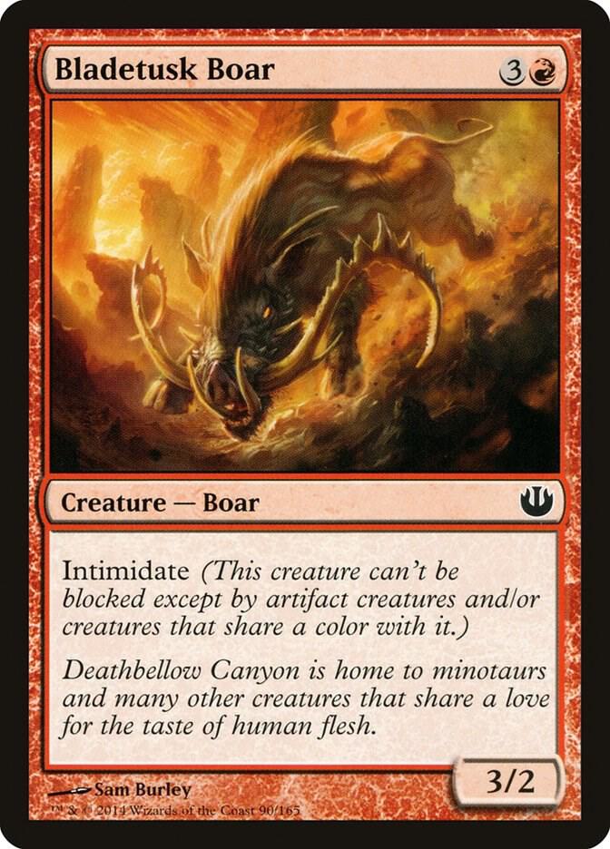Bladetusk Boar 90 card from Journey Into Nyx