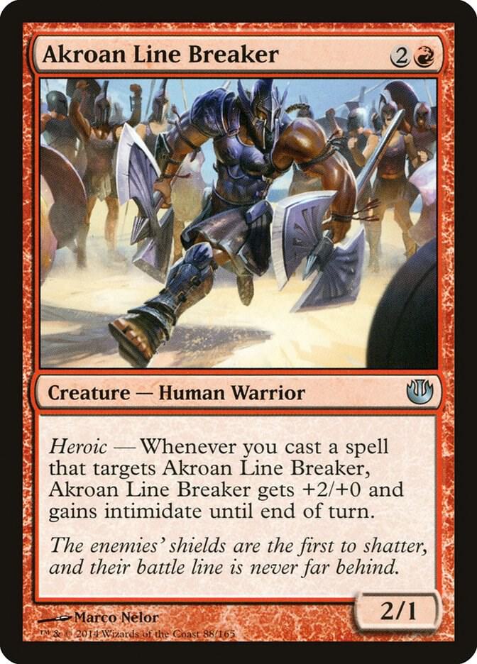 Akroan Line Breaker 88 card from Journey Into Nyx