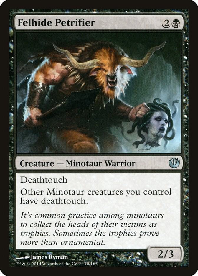 Felhide Petrifier 70 card from Journey Into Nyx