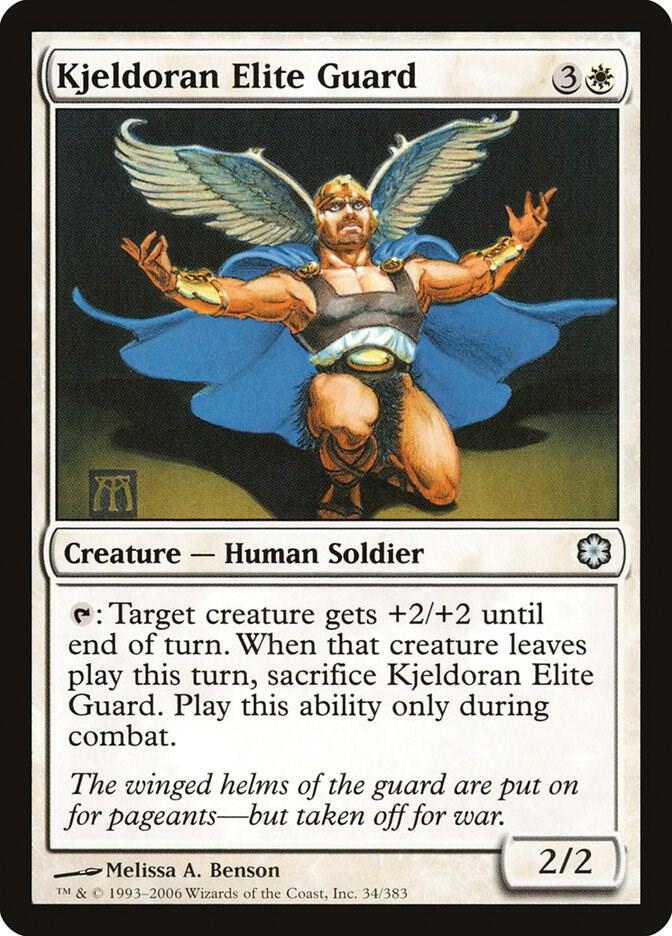 Kjeldoran Elite Guard 34 card from Coldsnap Theme Deck Reprints
